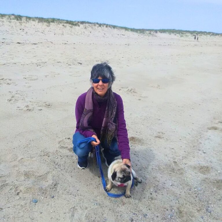 Cheryl with dog